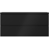 Mexen Orio Badezimmerunterschrank 100 cm mit Platte, 2 Schubladen, schwarz matt - 91A10-10047-2-BFFC71