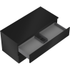 Mexen Orio Badezimmerunterschrank 100 cm mit Platte, 2 Schubladen, schwarz matt - 91A10-10047-2-BFFC71