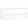 Mexen Orio Badezimmerschrank mit Waschtisch 120 cm mit Arbeitsplatte, 2 Schubladen, weiß matt - 91A10-12047-2-BFFC01