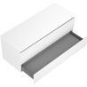 Mexen Orio Badezimmerschrank mit Waschtisch 120 cm mit Arbeitsplatte, 2 Schubladen, weiß matt - 91A10-12047-2-BFFC01