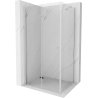 Mexen Lima klappbare Duschkabine 95 x 100 cm, transparent, Chrom - 856-095-100-01-00