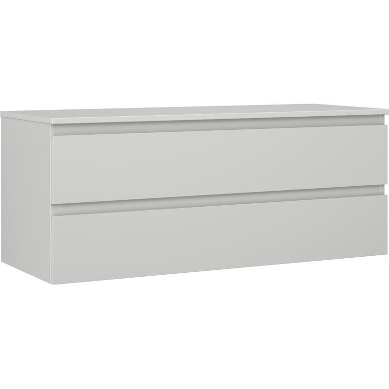 Mexen Orio Badezimmer-Unterschrank 120 cm mit Arbeitsplatte, 2 Schubladen, grau matt - 91A10-12047-2-BFFC62