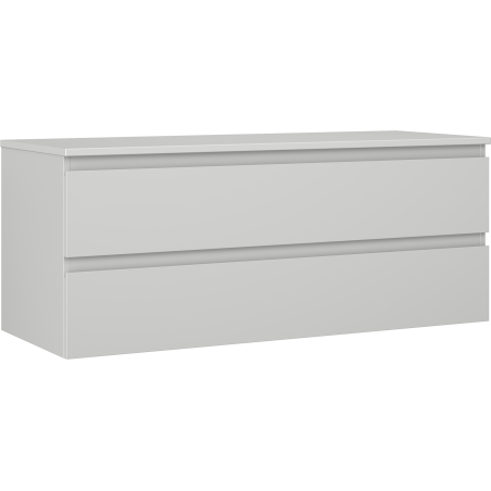 Mexen Orio Badezimmer-Unterschrank 120 cm mit Arbeitsplatte, 2 Schubladen, grau matt - 91A10-12047-2-BFFC62