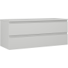 Mexen Orio Badezimmer-Unterschrank 120 cm mit Arbeitsplatte, 2 Schubladen, grau matt - 91A10-12047-2-BFFC62