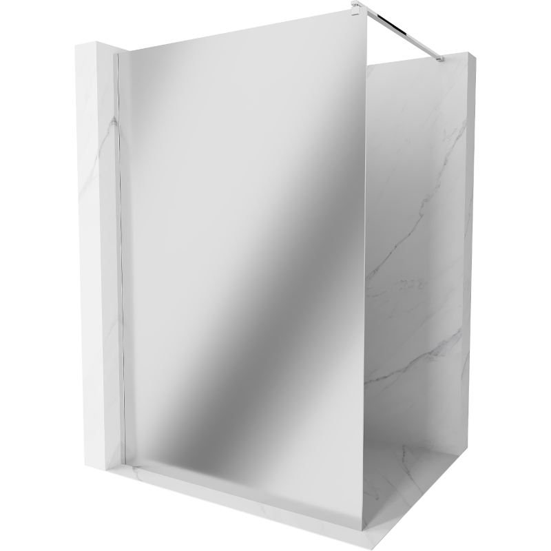 Mexen Kioto Duschwand Walk-in 70 x 200 cm, Spiegel 8 mm, Chrom - 800-070-101-01-50