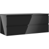 Mexen Orio Badezimmerunterschrank 120 cm mit Platte, 2 Schubladen, schwarz glänzend - 91A10-12047-2-BFFC70