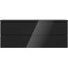 Mexen Orio Badezimmerunterschrank 120 cm mit Platte, 2 Schubladen, schwarz glänzend - 91A10-12047-2-BFFC70