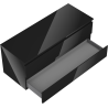 Mexen Orio Badezimmerunterschrank 120 cm mit Platte, 2 Schubladen, schwarz glänzend - 91A10-12047-2-BFFC70