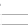 Mexen Orio Badezimmerschrank für Waschbecken 120 cm mit Arbeitsplatte, 2 Schubladen, schwarz matt - 91A10-12047-2-BFFC71