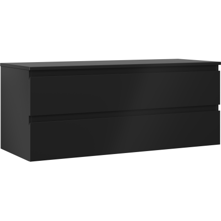 Mexen Orio Badezimmerschrank für Waschbecken 120 cm mit Arbeitsplatte, 2 Schubladen, schwarz matt - 91A10-12047-2-BFFC71