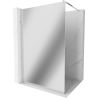 Mexen Kioto Duschwand Walk-in 80 x 200 cm, Spiegel 8 mm, Chrom - 800-080-101-01-50