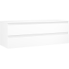 Mexen Orio Badezimmerschrank unter Waschbecken 140 cm mit Arbeitsplatte, 2 Schubladen, weiß matt - 91A10-14047-2-BFFC01