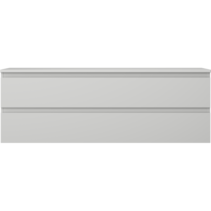 Mexen Orio Badezimmerschrank mit Waschtischplatte 140 cm, 2 Schubladen, grau matt - 91A10-14047-2-BFFC62