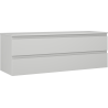 Mexen Orio Badezimmerschrank mit Waschtischplatte 140 cm, 2 Schubladen, grau matt - 91A10-14047-2-BFFC62