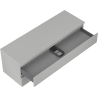 Mexen Orio Badezimmerschrank mit Waschtischplatte 140 cm, 2 Schubladen, grau matt - 91A10-14047-2-BFFC62