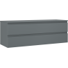 Mexen Orio Badezimmerschrank 140 cm mit Arbeitsplatte, 2 Schubladen, matt Graphit - 91A10-14047-2-BFFC66