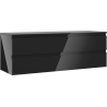 Mexen Orio Badezimmerunterschrank 140 cm mit Arbeitsplatte, 2 Schubladen, schwarzer Glanz - 91A10-14047-2-BFFC70