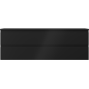 Mexen Orio Badezimmerschrank unter Waschbecken 140 cm mit Platte, 2 Schubladen, schwarz matt - 91A10-14047-2-BFFC71