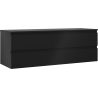 Mexen Orio Badezimmerschrank unter Waschbecken 140 cm mit Platte, 2 Schubladen, schwarz matt - 91A10-14047-2-BFFC71