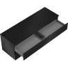 Mexen Orio Badezimmerschrank unter Waschbecken 140 cm mit Platte, 2 Schubladen, schwarz matt - 91A10-14047-2-BFFC71