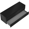 Mexen Orio Badezimmerschrank unter Waschbecken 140 cm mit Platte, 2 Schubladen, schwarz matt - 91A10-14047-2-BFFC71