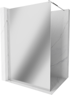 Mexen Kioto Duschwand Walk-in 100 x 200 cm, Spiegel 8 mm, Chrom - 800-100-101-01-50