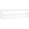 Mexen Orio Badezimmerschrank unter dem Waschbecken 160 cm mit Arbeitsplatte, 2 Schubladen, weiß matt - 91A10-16047-2-BFFC01
