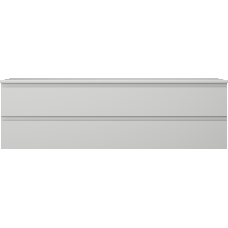 Mexen Orio Badezimmerschrank 160 cm mit Arbeitsplatte, 2 Schubladen, Grau Matt - 91A10-16047-2-BFFC62
