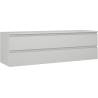 Mexen Orio Badezimmerschrank 160 cm mit Arbeitsplatte, 2 Schubladen, Grau Matt - 91A10-16047-2-BFFC62