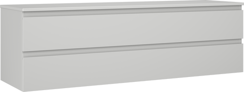 Mexen Orio Badezimmerschrank 160 cm mit Arbeitsplatte, 2 Schubladen, Grau Matt - 91A10-16047-2-BFFC62