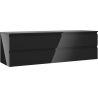 Mexen Orio Badezimmerschrank 160 cm mit Waschtischplatte, 2 Schubladen, schwarz glänzend - 91A10-16047-2-BFFC70