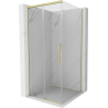Mexen Rox Duschkabine Schiebetür 95 x 95 cm, transparent, gold - 8C2-095-095-50-00