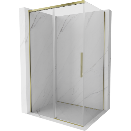 Mexen Rox Duschkabine mit Schiebetüren 105 x 95 cm, transparent, gold - 8C2-105-095-50-00