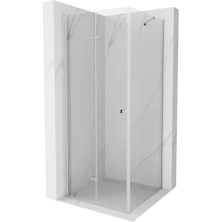 Mexen Lima faltbare Duschkabine 100 x 100 cm, transparent, Chrom - 856-100-100-01-00