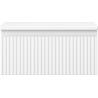 Mexen Rivel 50 cm Waschbeckenunterschrank mit Arbeitsplatte, 1 Schublade, geriffelt, weiß matt - 91A20-05023-1-BFC01