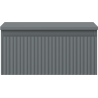 Mexen Rivel Badmöbelunterschrank 50 cm mit Waschbeckenplatte, 1 Schublade, gerillt, Graphit matt - 91A20-05023-1-BFC66