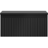 Mexen Rivel Badezimmerunterschrank 50 cm mit Platte, 1 Schublade, gerippt, schwarz matt - 91A20-05023-1-BFC71