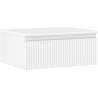 Mexen Rivel Badezimmerschrank 60 cm mit Arbeitsplatte, 1 Schublade, geriffelt, weiß matt - 91A20-06023-1-BFC01
