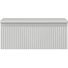 Mexen Rivel Badezimmerschrank unter Waschbecken 60 cm mit Arbeitsplatte, 1 Schublade, gerillt, grau matt - 91A20-06023-1-BFC62
