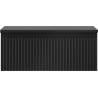 Mexen Rivel Badezimmerschrank 60 cm mit Arbeitsplatte, 1 Schublade, geriffelt, schwarz matt - 91A20-06023-1-BFC71