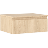 Mexen Rivel Badezimmerschrank 60 cm mit Waschbeckenplatte, 1 Schublade, profiliert, Eiche - 91A20-06023-1-BFC81