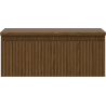Mexen Rivel Badezimmerunterschrank 60 cm mit Arbeitsplatte, 1 Schublade, gerillt, Nussbaum - 91A20-06023-1-BFC86