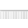 Mexen Rivel Badezimmerschrank 70 cm mit Platte, 1 Schublade, geriffelt, weiß matt - 91A20-07023-1-BFC01