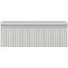 Mexen Rivel Badezimmerunterschrank 70 cm mit Arbeitsplatte, 1 Schublade, gerillt, grau matt - 91A20-07023-1-BFC62