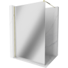 Mexen Kioto Duschwand Walk-in 110 x 200 cm, Spiegel 8 mm, Gold - 800-110-101-50-50