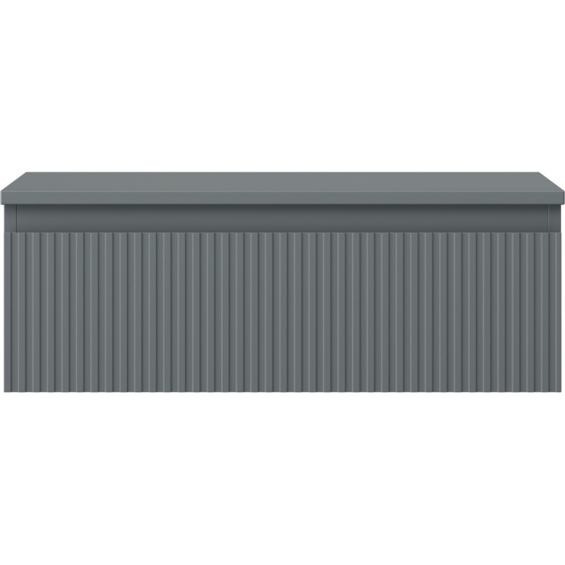 Mexen Rivel Badezimmerschrank 70 cm mit Waschtischplatte, 1 Schublade, geriffelt, Graphit matt - 91A20-07023-1-BFC66