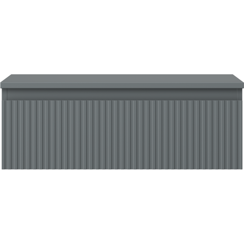 Mexen Rivel Badezimmerschrank unter Waschbecken 70 cm mit Platte, 1 Schublade, geriffelt, graphit matt - 91A20-07023-1-BFC66