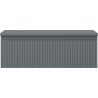 Mexen Rivel Badezimmerschrank 70 cm mit Waschtischplatte, 1 Schublade, geriffelt, Graphit matt - 91A20-07023-1-BFC66