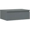 Mexen Rivel Badezimmerschrank 70 cm mit Waschtischplatte, 1 Schublade, geriffelt, Graphit matt - 91A20-07023-1-BFC66