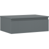 Mexen Rivel Badezimmerschrank unter Waschbecken 70 cm mit Platte, 1 Schublade, geriffelt, graphit matt - 91A20-07023-1-BFC66